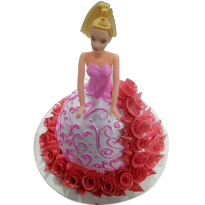 "Designer Doll Cake - 2Kgs (code BC06) - Click here to View more details about this Product